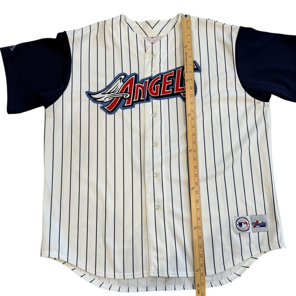 Los Angeles Angels Majestic Baseball Jersey Pinstripe MLB Men's XXL - Picture 8 of 8